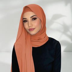Kiswat - Instant Chiffon Hijab Peach